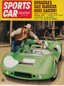 SPORTS CAR GRAPHIC 1966 JUNE - ELAN COUPE, MGB GT, BOBSY SR3